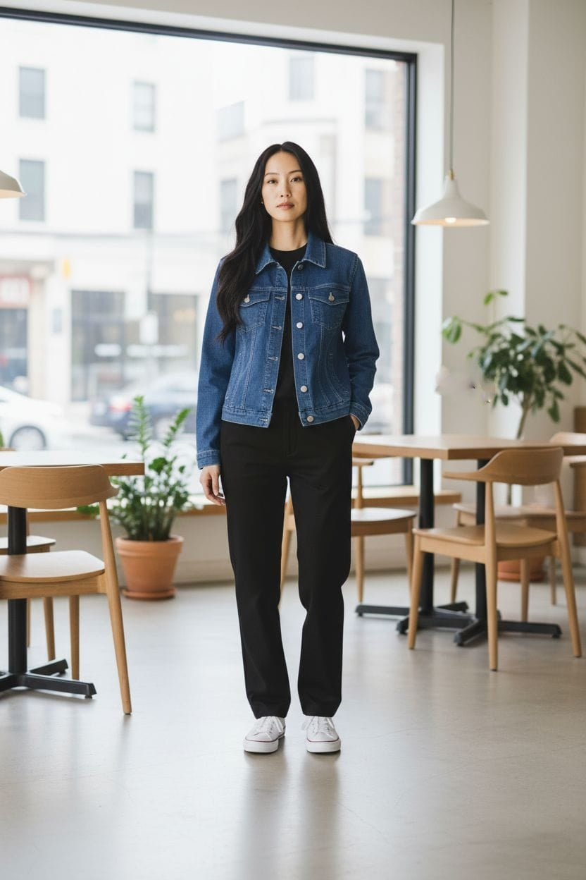 Classic Ladies Denim Jacket 🧥