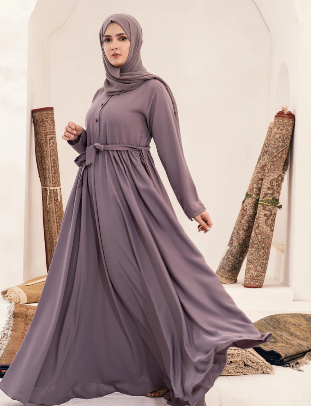 Light Purple Eleganance Abaya ✨