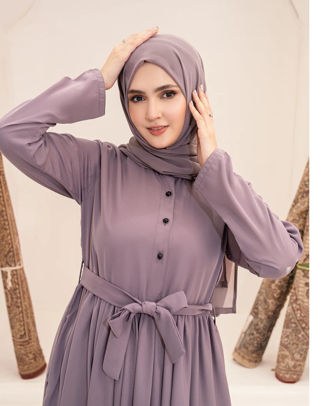 Light Purple Eleganance Abaya ✨
