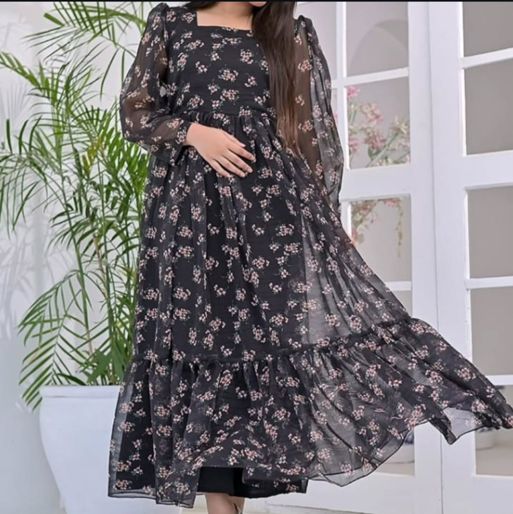 Black Floral Maxi πΊ