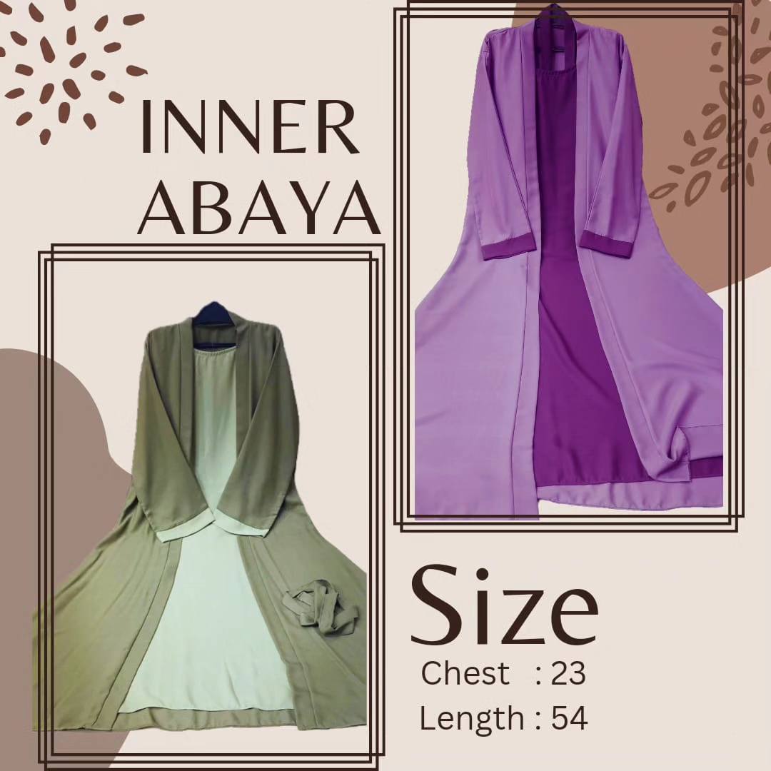 Chocolaty Inner Abaya