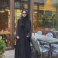 Black Classic Abaya With Staller ✨