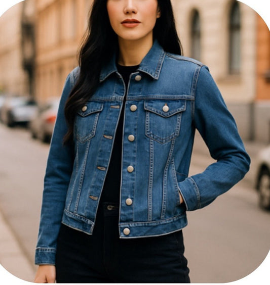 Classic Ladies Denim Jacket 🧥