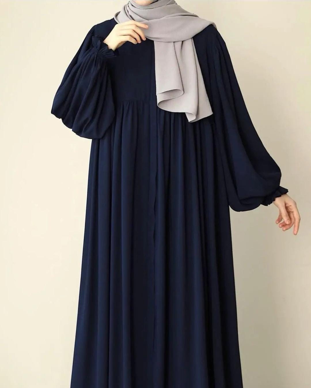 Navy Blue Roman Abaya