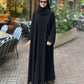 Black Classic Abaya With Staller ✨