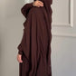 Almondie Abaya With Staller 🌰