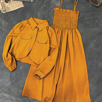 -CLEARANCE SALE- Amber Dress Coat n Maxi Set