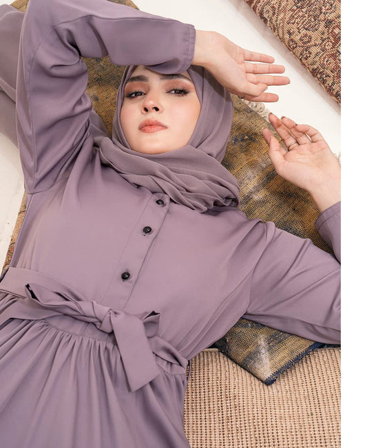 Light Purple Eleganance Abaya ✨