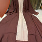 Chocolaty Inner Abaya