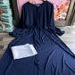 Navy Blue Roman Abaya